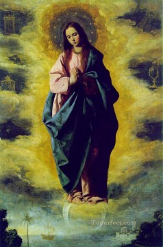 La Inmaculada Concepción Barroca Francisco Zurbarón Pinturas al óleo